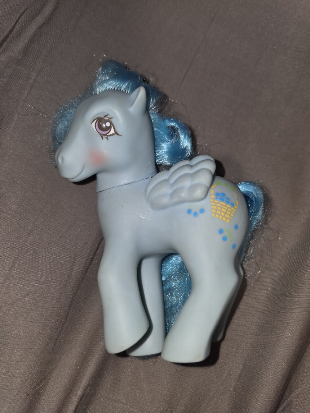 Vintage My Little Pony G1 Blueberry Baskets MLP 1987 Sweet Berry Pegasus Ponies - Picture 1 of 6